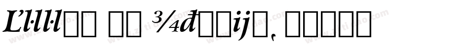 Arrus BT Italic字体转换